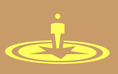 yellow icon, man, star