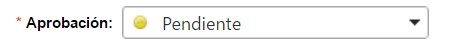 Aprobación: pendiente
