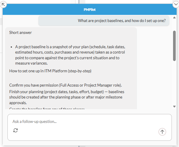 PMPilot project management assistant