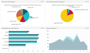 personal por perfil profesional, facturación de compras por proveedores, costes estándar por perfil profesional, estimación de esfuerzo
