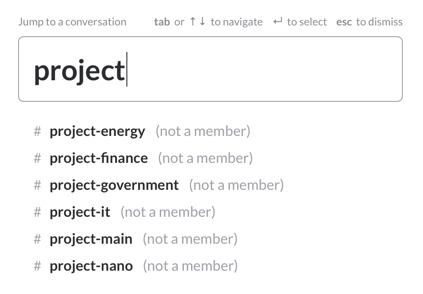 project, Slack