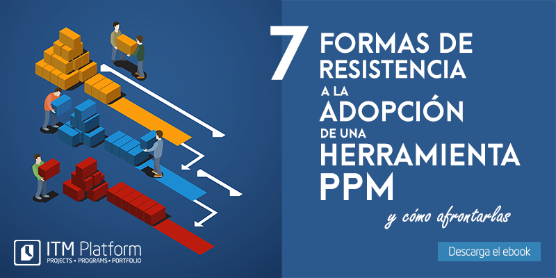 7 formas de resistencia a la adopción de una herramienta ppm ebook ITM Platform